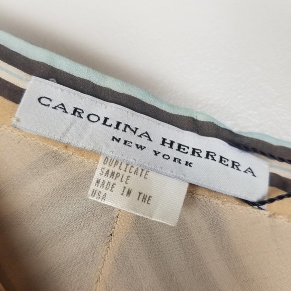 Carolina Herrera stripe chiffon long skirt - Picture 7 of 10